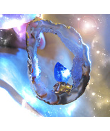 HAUNTED GEODE NECKLACE TWO FIRES EMPOWER &amp; PROTECT MAGICK HIGHEST LIGHT ... - $113.33