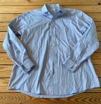 Brooks Brothers Milano Men’s Button up Dress Shirt size 16.5 Blue BF - £15.56 GBP