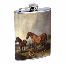 Horse Em1 Flask 8oz Stainless Steel Hip Drinking Whiskey - £11.62 GBP