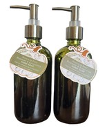 2 PACK Maison De Base Rosemary &amp; Eucalyptus Hand Soap Glass Bottles 16.2... - $33.69 CAD