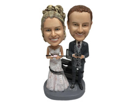 Custom Bobblehead Video Gaming Wedding Couple In Formal Wedding Attire - Wedding - £185.82 GBP