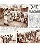 Battle In Kenya Nairobi Villages 1953 Article From Sphere UK Import DWII3 - €34,31 EUR
