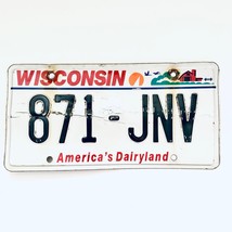  United States Wisconsin Dairyland Passenger License Plate 871-JNV - £9.34 GBP