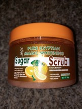 Pure Egyptian magic Whitening face &amp; body sugar scrub+ glutathione, orange. 500g - £24.37 GBP