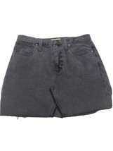 Madewell Women&#39;s Black Cotton 5-Pockets Mini Rigid Denim Jean Skirt Size 31 NWT - £11.18 GBP