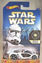 2016 Hot Wheels Star Wars-Galactic Empire 3/8 IMPAVIDO 1 White w/White OH5 Spoke - £8.22 GBP