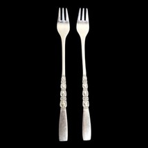 Oneida Northland REBECCA Stainless Glossy 2 Cocktail Seafood Forks Flatware - £5.27 GBP