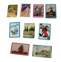 Lot of 9 Vintage Swap Playing Cards Animals People Canasta Tropical 54164 - £15.79 GBP