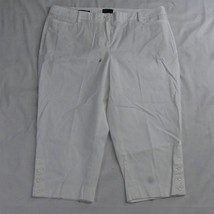 Talbots 16P White Perfect Skimmer Womens Chino Cropped Pants - $22.09