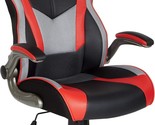 Gaming Chair With A Thick Coil Spring Seat And Padded Flip Arms, With Re... - £175.29 GBP