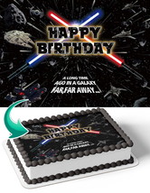 Star Wars BK Edible Image Cake Topper Personalized Birthday Sheet Decal ... - €12,92 EUR
