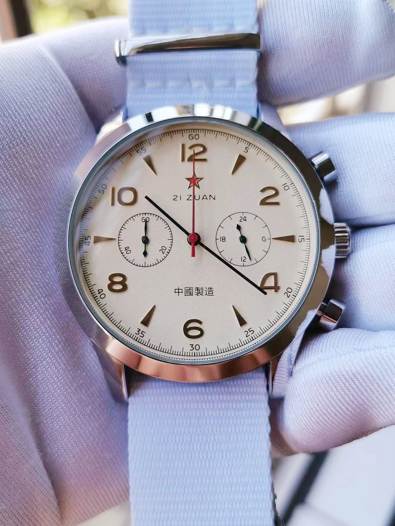 1963 Watch Pilot Large Dial  Tough Guy Wristwatch Flight 1963  Retro  Pe... - £107.49 GBP