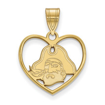 SS w/GP East Carolina University Pendant in Heart - £40.75 GBP