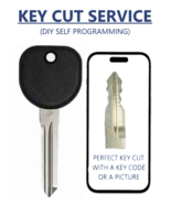 KEY CUT SERVICE + B111 PT PONTIAC CHIPPED KEY (self programmable) - $23.36