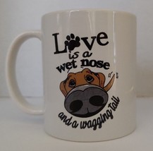 Love is a Wet Nose Design on 11 oz. Ceramic Mug - $222.56 MXN