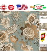 Elegant 17.5in x 23ft Peel and Stick Vintage Floral Wallpaper - Renter F... - $83.61 CAD