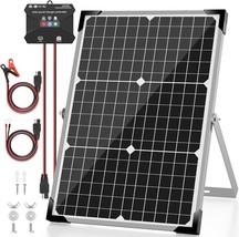 Voltset 20W Solar Battery Trickle Charger Maintainer + Upgrade 10A MPPT Charge - £65.92 GBP