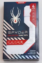 Spyder White Ribbed Pro Cotton Tank Top Shirt 4 in Package New in Package Men&#39;s  - £36.17 GBP