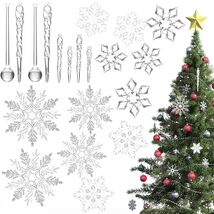 PRETYZOOM Acrylic Crystal Christmas Tree Ornaments Clear 20pcs Snowflake... - $101.44 MXN PRETYZOOM Acrylic Crystal Christmas Tree Ornaments Clear 20pcs Snowflake... - $101.44 MXN