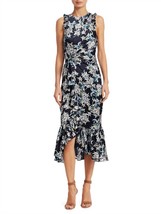 Cinq A Sept mirna dress in Navy Multi - size 4 - £222.74 GBP