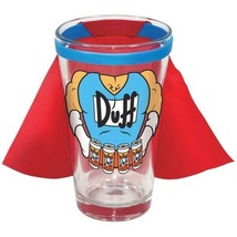 The Simpsons TV Series Duff Man 16 oz Red Caped Pint Glass, NEW UNUSED - £9.27 GBP