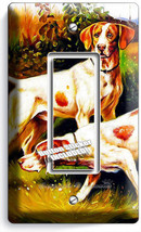 Hunting Hound Dogs Single Gfci Light Switch Plate Covers Room Hunter Cabin Decor - £8.16 GBP