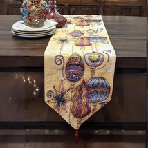 Bohemian Ornaments Colorful Holiday Lanterns Tapestry Dining Table Runner - $73.56 CAD+