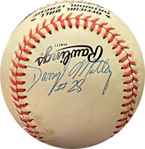 Darryl Motley signed RONL Rawlings Official National League Baseball #28 minor t - £35.35 GBP