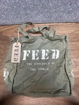Feed 100 National Geographic Shopping Bag Foldable Canvas Tote New CV JD - $14.84