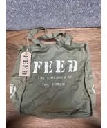 Feed 100 National Geographic Shopping Bag Foldable Canvas Tote New CV JD - $273.30 MXN