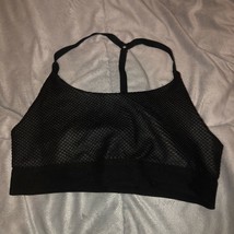 NEW Koral T Back Honeycomb Texture Black Sports Bra Women&#39;s SZ Small - £14.01 GBP