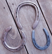 Lot of 3 ST. CROIX FORGE HORSESHOES-1 Surefit, 1-Pony, Eventer 00-F-Wall... - $14.01