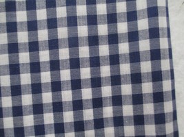 FABRIC Navy Gingham 3/4&quot; Craft Sew Scrapbook Quilt 1/2 Yard for $3.25 - £2.58 GBP