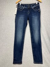 Silver Jeans Suki Mid Super Skinny Denim Size 27W/29L Stretch Dark Wash New - £33.72 GBP