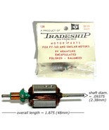 1960s Vtg. TRADESHIP USA 1/24 Slot Car 8V ARMATURE FT-16D POLISHED BALAN... - $16.45 CAD