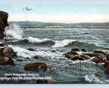 Shore of Lake Champlain Greetings From Vermont 1919 DB Postcard P14 - £3.85 GBP