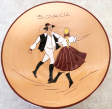 Slovakia Kera Studio Decorative Wall Plate Home Decor Dancing Slovak Couple - £18.34 GBP