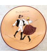 Slovakia Kera Studio Decorative Wall Plate Home Decor Dancing Slovak Couple - $32.05 CAD