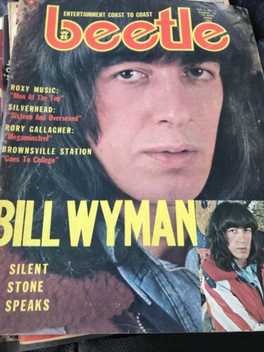 BEETLE  Oct 1974 Roxy Music Catfish Hodge Bill Wyman Bryan Ferry Mahogan... - $8.12