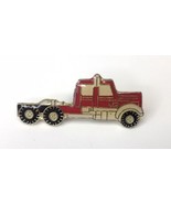 Vintage Red Diesel Semi Truck Cab Lapel Hat Pin Tack Enamel Pin - $7.00