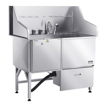 Oster Stainless Steel Dog Grooming Tub 50 Inch with Ramp & Left Door Access - $2,209.51 CAD