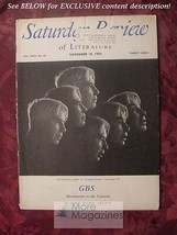 Saturday Review November 18 1950 Carl Sandburg George Bernard Shaw - £6.92 GBP