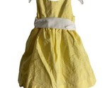 Ralph Lauren  Sleeveless Lined Party Dress Baby Girl 9 mth yellow Striped - £14.73 GBP