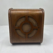 VTG Jensen Alnico 5 Pm 8 Inch Stereo Wall Speaker Wood Box Weaved 4921D - $280.50