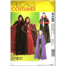 McCall&#39;s Costumes 4139 Unisex S to XL Capes and Cloaks Uncut Sewing Pattern - £9.08 GBP