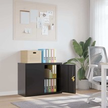  File Cabinet Black Powder-Coated Steel Medium File Cabinet - $8,737.71 MXN