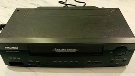 Sylvania SRV2306 Hi Fi 4 Head VHS VCR with Remote Cables &amp; HDMI Adapter - £107.90 GBP
