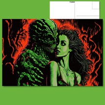  Retro Monster &amp; Vampire Postcard: 1980s Art Revival FREE SHIP  - £4.69 GBP