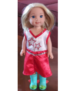 American Girl Wellie Wishers Camille Doll 14.5&quot; Blonde Hair &amp; Blue Eyes ... - £23.34 GBP