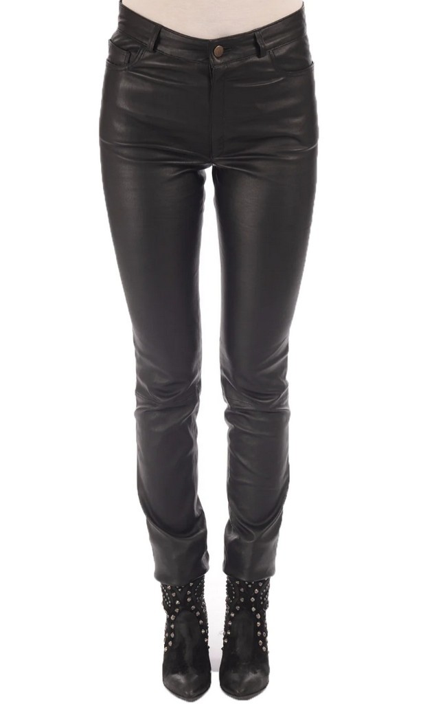 Women&#39;s Leather Pants Genuine Lambskin Leather Party Skinny Legging Trou... - $117.50